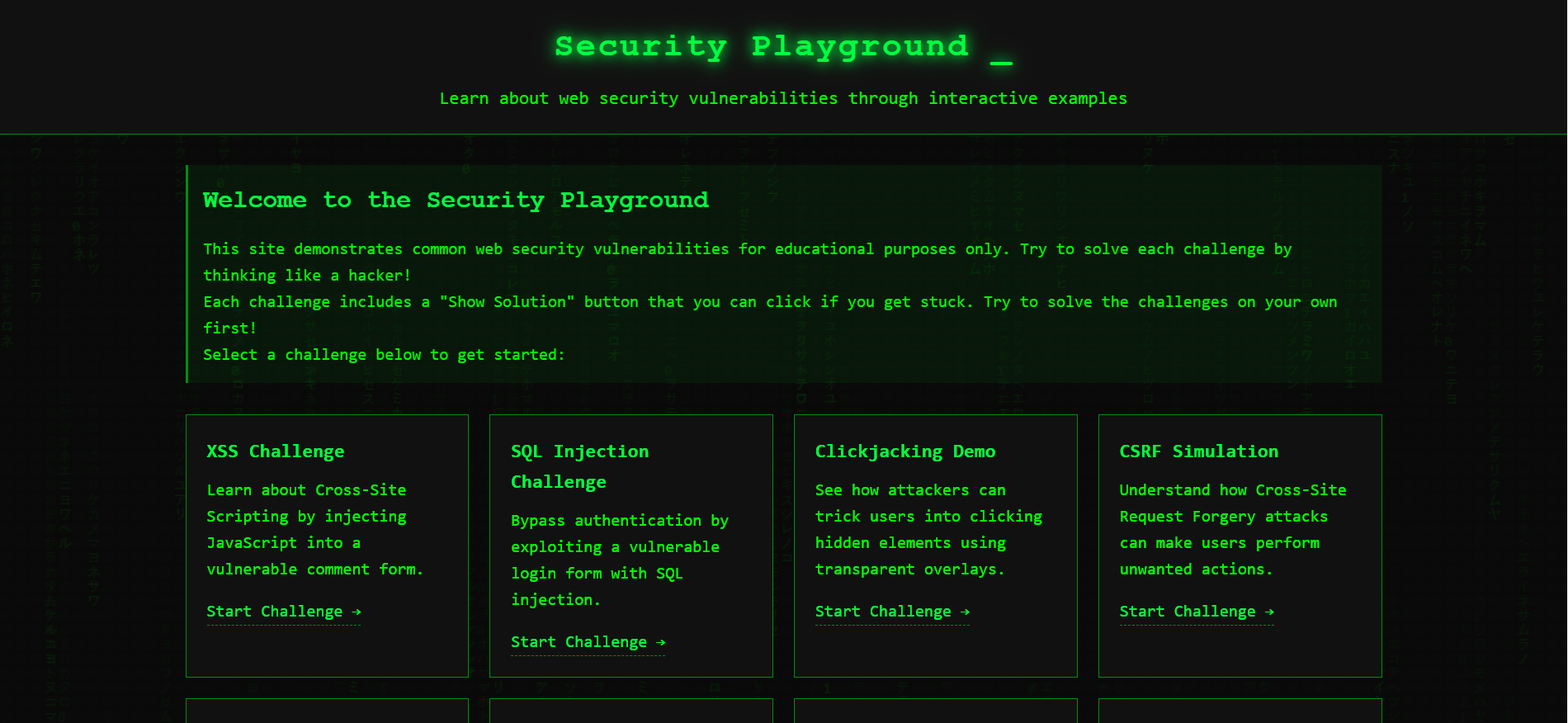 Security Playground